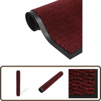 Vidaxl - Schmutzfangmatte Rechteckig Getuftet 40x60 cm Rot - Teppich - Fussmatte - Eingangsbereich - Schmutzfänger - Rutschfest von VIDAXL