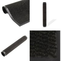 Schmutzfangmatte Rechteckig Getuftet 40x60 cm Schwarz - Schmutzfangmatte - Eingangsmatte - Türmatte - Treppenmatte - Küche - Home & Living von VIDAXL