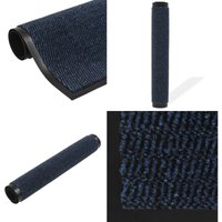 Schmutzfangmatte Rechteckig Getuftet 60x90 cm Blau - Schmutzfangmatte - Eingangsmatte - Türklinke - Treppenmatte - Badezimmermatte - Home & Living von VIDAXL