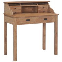 Schreibtisch 90x50x100 cm Massivholz Teak - Vidaxl von VIDAXL