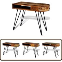Vidaxl - Schreibtisch Altholz Massiv mit Eisenbeinen - Altholzmöbel - Vintage Schreibtisch - Retro Schreibtisch - Holz Schreibtisch - Industriel Stil Vidaxl - Schreibtisch Altholz Massiv mit Eisenbeinen - Altholzmöbel - Vintage Schreibtisch - Retro Schreibtisch - Holz Schreibtisch - Industriel Stil von VIDAXL