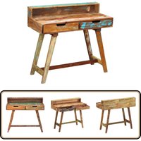 Vidaxl - Schreibtisch Altholz - Vintage Schreibtisch - Schreibtisch Aus Holz - Recyclingmöbel - Altholzmöbel - Schreibtisch Mit Schubladen von VIDAXL