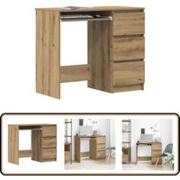 Schreibtisch Artisan-Eiche 90x45x76 cm Holzwerkstoff - Vidaxl von VIDAXL