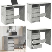 Schreibtisch Betongrau 102x50x75 cm Holzwerkstoff - Vidaxl von VIDAXL