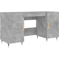 Vidaxl - Schreibtisch Betongrau 140x50x75 cm Holzwerkstoff Grau von BONNEVIE