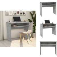 Schreibtisch Betongrau 90x50x74 cm Holzwerkstoff - Schreibtisch - Holzwerkstoff Schreibtisch - Moderner Schreibtisch - Grauer Schreibtisch - Kleiner Schreibtisch Betongrau 90x50x74 cm Holzwerkstoff - Schreibtisch - Holzwerkstoff Schreibtisch - Moderner Schreibtisch - Grauer Schreibtisch - Kleiner von VIDAXL
