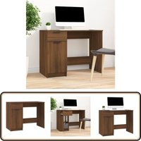 Schreibtisch Braun Eichen-Optik 100x50x75 cm Holzwerkstoff - Schreibtisch - Esszimmermöbel - Home Office - Holzwerkstoff - Eiche Optik Schreibtisch Braun Eichen-Optik 100x50x75 cm Holzwerkstoff - Schreibtisch - Esszimmermöbel - Home Office - Holzwerkstoff - Eiche Optik von VIDAXL