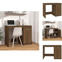 Vidaxl - Schreibtisch Braun Eichen-Optik 100x50x76 cm Holzwerkstoff - Bürostuhl - Schreibtisch - Home Office - Arbeitsplatz - Eiche Optik Vidaxl - Schreibtisch Braun Eichen-Optik 100x50x76 cm Holzwerkstoff - Bürostuhl - Schreibtisch - Home Office - Arbeitsplatz - Eiche Optik von VIDAXL
