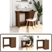 Schreibtisch Braun Eichen-Optik 100x50x76 cm Holzwerkstoff - Schreibtisch - Eiche Optik - Holzwerkstoff - Home Office - Schreibtischoberflächen von VIDAXL