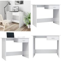 Vidaxl - Schreibtisch Hochglanz-Weiß 100×50×76 cm Holzwerkstoff - Schreibtisch - Bürostuhl - Home Office - Weißer Schreibtisch - Moderner Vidaxl - Schreibtisch Hochglanz-Weiß 100×50×76 cm Holzwerkstoff - Schreibtisch - Bürostuhl - Home Office - Weißer Schreibtisch - Moderner von VIDAXL