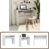 Vidaxl - Schreibtisch Hochglanz-Weiß 90x50x74 cm Holzwerkstoff - Schreibtisch - Holzwerkstoff Schreibtisch - Weißer Schreibtisch - Moderner von VIDAXL