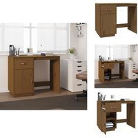 Vidaxl - Schreibtisch Honigbraun 95x50x75cm Massivholz Kiefer - Holz Schreibtisch - Kiefernholz Schreibtisch - Büro Tisch - Home Office Schreibtisch Vidaxl - Schreibtisch Honigbraun 95x50x75cm Massivholz Kiefer - Holz Schreibtisch - Kiefernholz Schreibtisch - Büro Tisch - Home Office Schreibtisch von VIDAXL