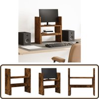 Vidaxl - Schreibtisch-Organizer Verstellbar Räuchereiche 40x17x41 cm von VIDAXL