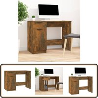 Schreibtisch Räuchereiche 100x50x75 cm Holzwerkstoff - Holz Schreibtisch - Schreibtisch Braun - Bürostuhl - Home Office - Arbeitsplatz von VIDAXL