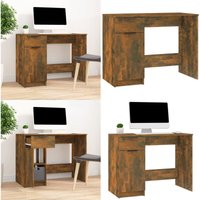 Vidaxl - Schreibtisch Räuchereiche 100x50x75 cm Holzwerkstoff - Holz Schreibtisch - Schreibtisch Braun - Bürostuhl - Home Office - Arbeitsplatz von VIDAXL