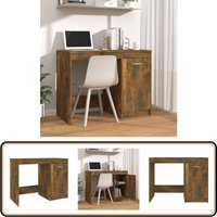 Schreibtisch Räuchereiche 100x50x76 cm Holzwerkstoff - Bürostuhl - Schreibtisch - Home Office - Holz Schreibtisch - Moderner Schreibtisch von VIDAXL