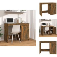 Vidaxl - Schreibtisch Räuchereiche 100x50x76 cm Holzwerkstoff - Bürostuhl - Schreibtisch - Home Office - Holz Schreibtisch - Moderner Schreibtisch von VIDAXL