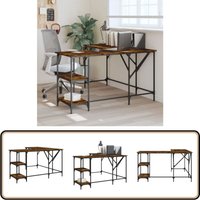 Schreibtisch Räuchereiche 139x139x75 cm Holzwerkstoff - Bürostuhl - Schreibtisch - Home Office - Arbeitsplatzgestaltung - Holzwerkstoffmöbel Schreibtisch Räuchereiche 139x139x75 cm Holzwerkstoff - Bürostuhl - Schreibtisch - Home Office - Arbeitsplatzgestaltung - Holzwerkstoffmöbel von VIDAXL