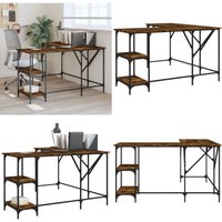 Vidaxl - Schreibtisch Räuchereiche 139x139x75 cm Holzwerkstoff - Bürostuhl - Schreibtisch - Home Office - Arbeitsplatzgestaltung - Holzwerkstoffmöbel Vidaxl - Schreibtisch Räuchereiche 139x139x75 cm Holzwerkstoff - Bürostuhl - Schreibtisch - Home Office - Arbeitsplatzgestaltung - Holzwerkstoffmöbel von VIDAXL