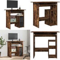 Vidaxl - Schreibtisch Räuchereiche 80x45x74 cm Holzwerkstoff - Holz Schreibtisch - Bürotisch - Schreibtisch Modern - Schreibtisch Braun - Home Office von VIDAXL
