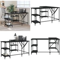 Vidaxl - Schreibtisch Schwarz 139x139x75 cm Holzwerkstoff - Schreibtisch - Bürostuhl - Home Office - Arbeitsplatzgestaltung - Holzwerkstoffmöbel Vidaxl - Schreibtisch Schwarz 139x139x75 cm Holzwerkstoff - Schreibtisch - Bürostuhl - Home Office - Arbeitsplatzgestaltung - Holzwerkstoffmöbel von VIDAXL
