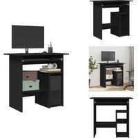 Vidaxl - Schreibtisch Schwarz 80x45x74 cm Holzwerkstoff - Schwarzer Schreibtisch - Schreibtisch Schwarz - Holzwerkstoff Schreibtisch - Moderner Vidaxl - Schreibtisch Schwarz 80x45x74 cm Holzwerkstoff - Schwarzer Schreibtisch - Schreibtisch Schwarz - Holzwerkstoff Schreibtisch - Moderner von VIDAXL