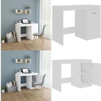 Vidaxl - Schreibtisch Weiß 100×50×76 cm Holzwerkstoff - Schreibtisch - Weißer Schreibtisch - Bürostuhl - Home Office - Holzwerkstoff Schreibtisch von VIDAXL