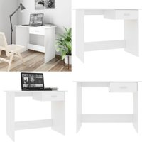 Vidaxl - Schreibtisch Weiß 100x50x76 cm Holzwerkstoff - Schreibtisch - Weißer Schreibtisch - Bürostuhl - Home Office - Kompakter Schreibtisch - Home von VIDAXL