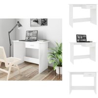 Vidaxl - Schreibtisch Weiß 100x50x76 cm Holzwerkstoff - Schreibtisch - Weißer Schreibtisch - Bürostuhl - Home Office - Kompakter Schreibtisch von VIDAXL