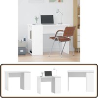Schreibtisch Weiß 100x55x75 cm Holzwerkstoff - Schreibtisch - Bürotisch - Holzwerkstoff - Weißer Schreibtisch - Moderner Schreibtisch von VIDAXL