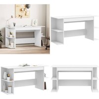 Vidaxl - Schreibtisch Weiß 140x50x75 cm Holzwerkstoff - Schreibtisch - Weißer Schreibtisch - Holzwerkstoff Schreibtisch - Home Office Schreibtisch von VIDAXL