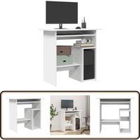 Vidaxl - Schreibtisch Weiß 80x45x74 cm Holzwerkstoff - Schreibtisch - Weißer Schreibtisch - Holzwerkstoff Schreibtisch - Home Office Schreibtisch von VIDAXL