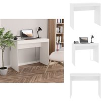Vidaxl - Schreibtisch Weiß 90×40×72 cm Holzwerkstoff - Schreibtisch - Weißer Schreibtisch - Holzwerkstoff Schreibtisch - Kleiner Schreibtisch von VIDAXL