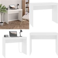 Vidaxl - Schreibtisch Weiß 90×40×72 cm Holzwerkstoff - Schreibtisch - Weißer Schreibtisch - Holzwerkstoff Schreibtisch - Kleiner Schreibtisch von VIDAXL