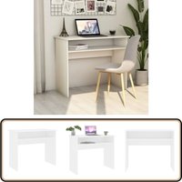 Vidaxl - Schreibtisch Weiß 90x50x74 cm Holzwerkstoff - Moderner Schreibtisch - Weißer Schreibtisch - Holzwerkstoff Schreibtisch - Kleiner von VIDAXL