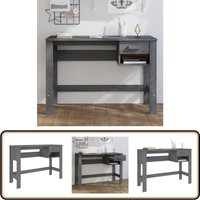 Schreibtisch hamar Dunkelgrau 110x40x75 cm Massivholz Kiefer - Holz Schreibtisch - Schreibtisch Dunkelgrau - Bürotisch - Home Office - Arbeitszimmer Schreibtisch hamar Dunkelgrau 110x40x75 cm Massivholz Kiefer - Holz Schreibtisch - Schreibtisch Dunkelgrau - Bürotisch - Home Office - Arbeitszimmer von VIDAXL