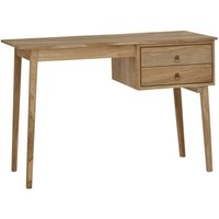 Vidaxl - Schreibtisch mit 2 Schubladen 110x52x75 cm Massivholz Teak Braun von BONNEVIE