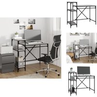 Vidaxl - Schreibtisch mit Regal Grau Sonoma 105x50x90 cm Holzwerkstoff - Industrielles Design - Schreibtisch Grau - Holzwerkstoff Schreibtisch Vidaxl - Schreibtisch mit Regal Grau Sonoma 105x50x90 cm Holzwerkstoff - Industrielles Design - Schreibtisch Grau - Holzwerkstoff Schreibtisch von VIDAXL