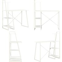 Vidaxl - Schreibtisch mit Regaleinheit Weiß 102×50×117 cm - Bürostuhl - Schreibtisch - Home Office - Computerarbeitsplatz - Arbeitszimmer - Home & von VIDAXL