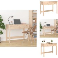 Vidaxl - Schreibtisch mit Schubladen 100x50x78 cm Massivholz Kiefer - Holz Schreibtisch - Kiefernholzschiebtisch - Schreibtisch Massiv - Home Office von VIDAXL