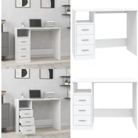Vidaxl - Schreibtisch mit Schubladen Weiß 102x50x76 cm Holzwerkstoff - Schreibtisch - Home Office - Bürostuhl - Arbeitsplatzgestaltung Vidaxl - Schreibtisch mit Schubladen Weiß 102x50x76 cm Holzwerkstoff - Schreibtisch - Home Office - Bürostuhl - Arbeitsplatzgestaltung von VIDAXL
