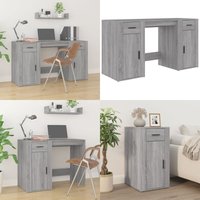 Vidaxl - Schreibtisch mit Stauraum Grau Sonoma Holzwerkstoff - Schreibtisch - Homeoffice - Bürostuhl - Arbeitsplatzgestaltung - Holzwerkstoffmöbel Vidaxl - Schreibtisch mit Stauraum Grau Sonoma Holzwerkstoff - Schreibtisch - Homeoffice - Bürostuhl - Arbeitsplatzgestaltung - Holzwerkstoffmöbel von VIDAXL
