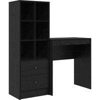 Vidaxl - Schreibtisch mit Stauraum schwarzes Holz Holzwerkstoff Vidaxl - Schreibtisch mit Stauraum schwarzes Holz Holzwerkstoff von VIDAXL
