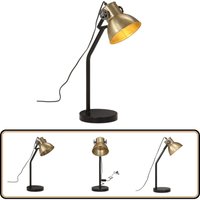 Schreibtischlampe 25 w Antik-Messing 17x17x60 cm E27 - Industrielampen - Schreibtischlampe - Vintage Lampe - Metalllampe - Eisenlampe von VIDAXL