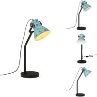 Schreibtischlampe 25 w Blau 17x17x60 cm E27 - Industrielampen - Schreibtischlampe - Stehlampe - Metalllampe - Blaue Lampe von VIDAXL