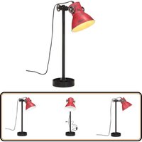 Schreibtischlampe 25 w Rot 15x15x55 cm E27 - Industrielampen - Schreibtischlampe - Stehlampe - Eisenlampe - Rote Lampe von VIDAXL