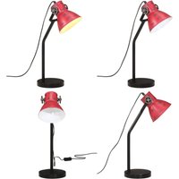 Schreibtischlampe 25 w Rot 17x17x60 cm E27 - Industrielampen - Schreibtischlampe - Stehleuchte - Vintagelampe - Designleuchte - Home & Living von VIDAXL