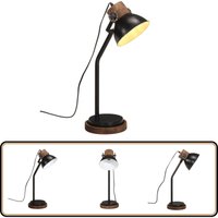 Schreibtischlampe 25 w Schwarz 18x18x60 cm E27 - Industrielampen - Schreibtischlampe - Stehleuchte - Wohnraumleuchte - Esszimmerlampe von VIDAXL