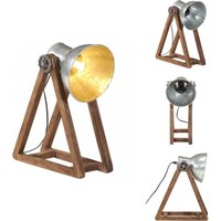 Schreibtischlampe 25 w Vintage-Silbern 30x17x40 cm E27 - Vintage-Lampe - Industrielampen - Schreibtischleuchte - Tischlampe - Metalllampe von VIDAXL