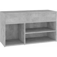 Schuhbank,Sitzbank Betongrau 80x30x45 cm Holzwerkstoff vidaXL von BONNEVIE